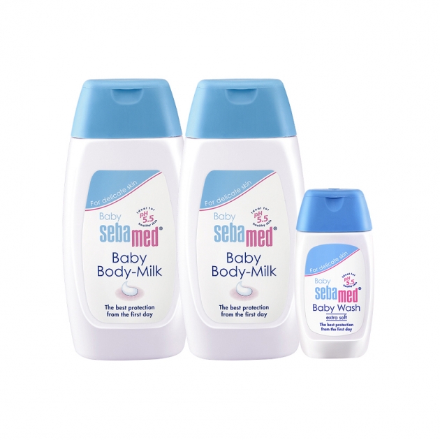 嬰兒舒敏乳液200ml二入組+舒敏浴露50ml